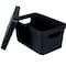 Simplify Small Charcoal Vinto Storage Box with Lid